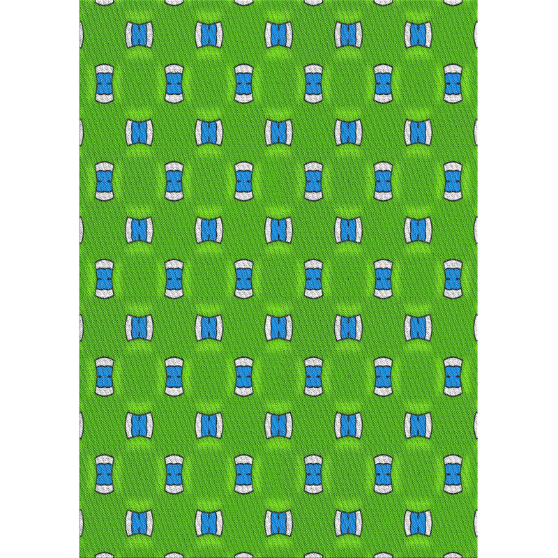 Tapis de la zone verte en laine touffeté à la main Gurley
