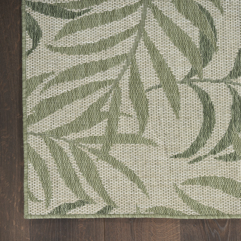 Agora Floral Indoor / Outdoor Rug, Rectangle 3' x 5'