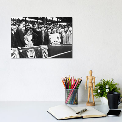Franklin D Roosevelt - Wrapped Canvas Print