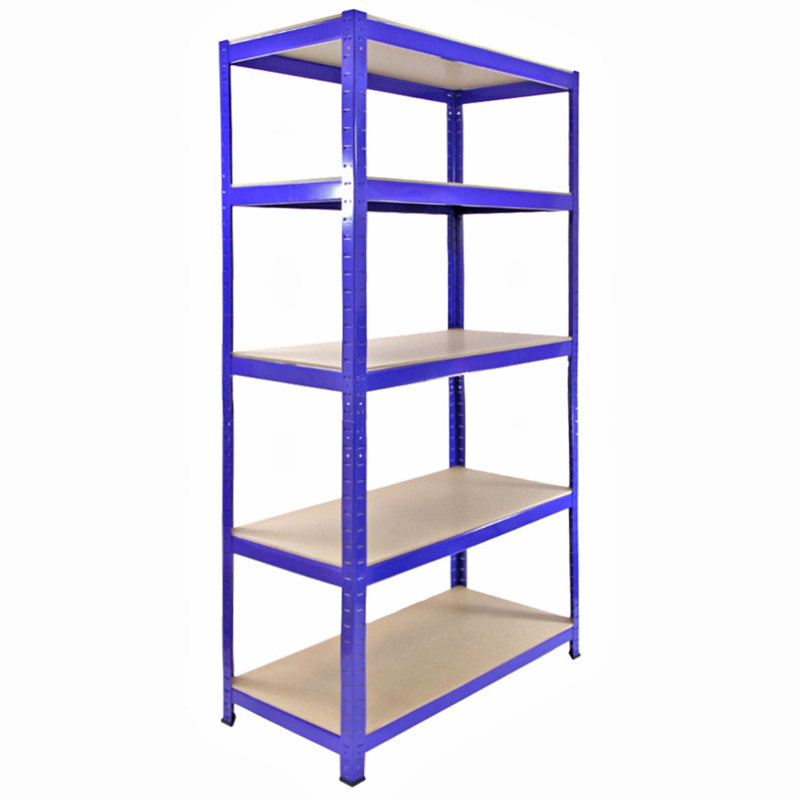 Height -Adjustable Shelving Unit, Blue, 180cm H x 90cm W x 45cm D