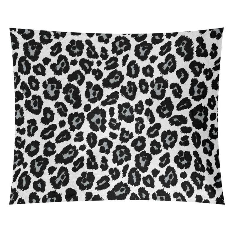 Tapisserie en microfibre de football Las Vegas, H 27,5 po x l 37,5 po, Blanc/argenté