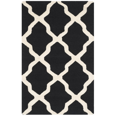 Darbonne Geometric Wool Hand Woven Area Rug