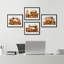 «Autumn Fall Fall Bumper Pumpkin Village Farm House Celebrations», impression sur papier 4 pièces-97770620-97770621