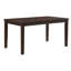 Ensemble de table de salle à manger en bois foncé 7 pièces et chaises d'appoint beige