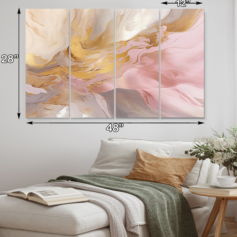 Wellington - Abstract Canvas Art Print - 4 Panels