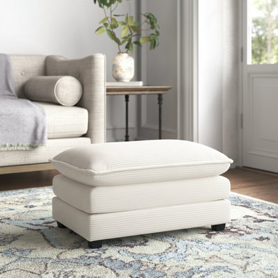 Corduroy Rectangle Upholstered Ottoman