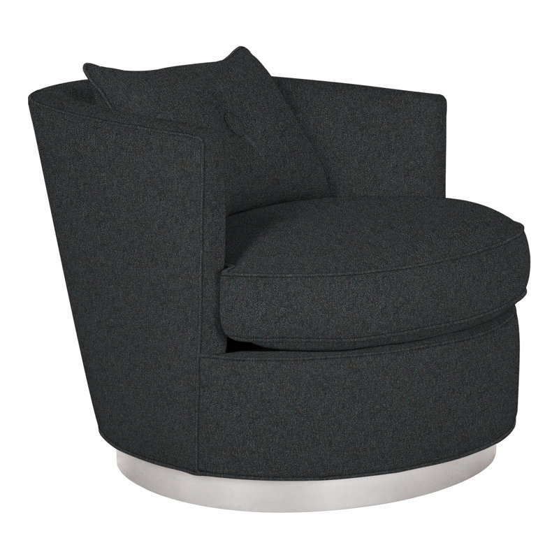Chaise pivotante Bernadette de Michael Weiss, Lagon Ian, Gris tourterelle
