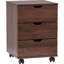 Classeur vertical à 3 tiroirs avec classeurs mobiles en bois sous le bureau pour roulettes (non assemblé)-1497825558