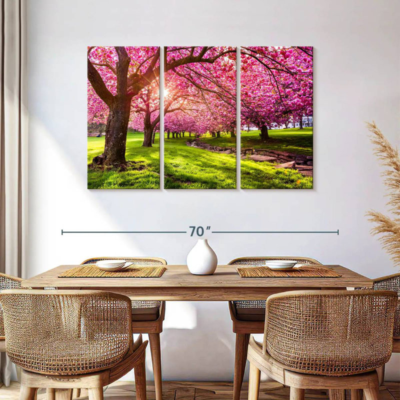 Jardin de fleurs de cerisier Harnek, H 36 po x l 57 po