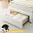 Twin Velvet Upholstered Kids Bed with Smart LED & Storage Drawer, Wood Slats