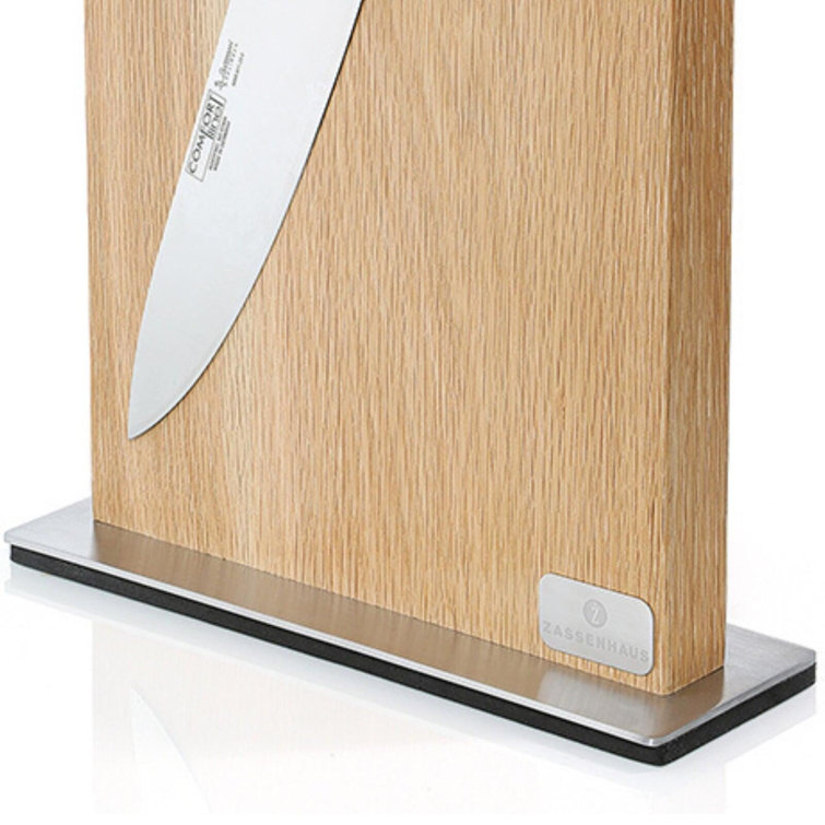 Leather & Oak Magnetic Knife Block | An LS626 Kitchen Collaboration