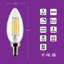 DEL B11 de 4 watts; Transparent Base de candélabre 90 IRC; 120 volts-89286631