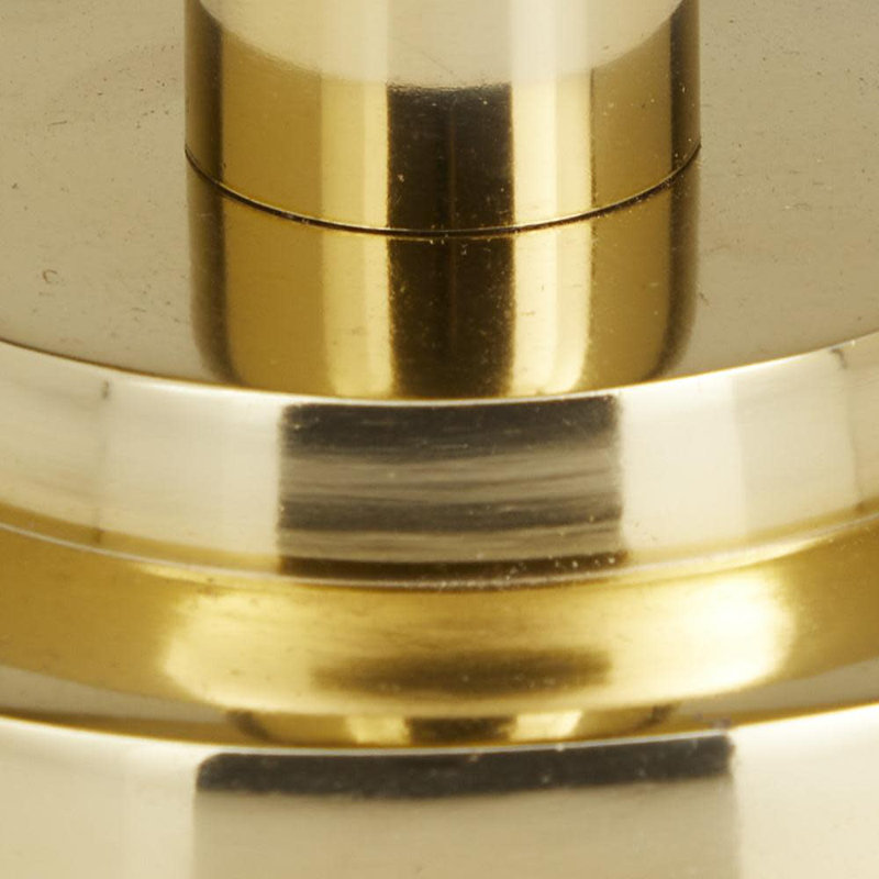 Analog Stainless Steel Mechanical Tabletop Clock, Gold