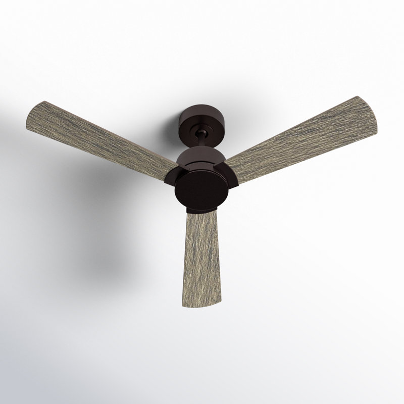 Martrell Ceiling Fan, Black/Walnut, 44", Midnight Black