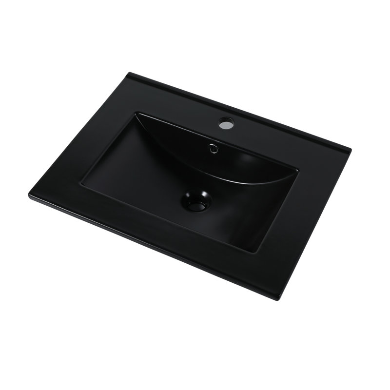 Évier supérieur en céramique 24 po-G-BL9060BK