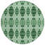 Tapis rond 8 po Emerald And Green