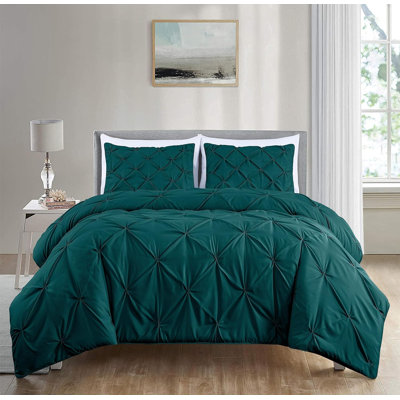 Berlin Pintuck Microfiber 3-Piece Comforter Set