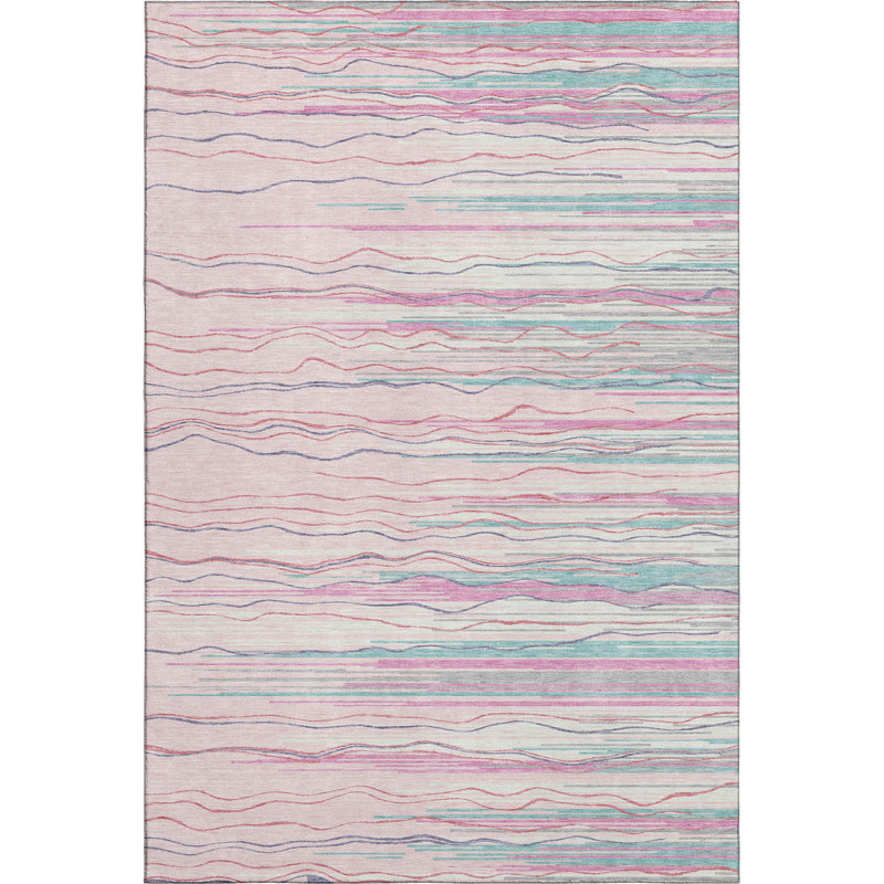 Premium Machine Washable Naglee AMF996 Stripes Rug, Rectangle 3' x 5'