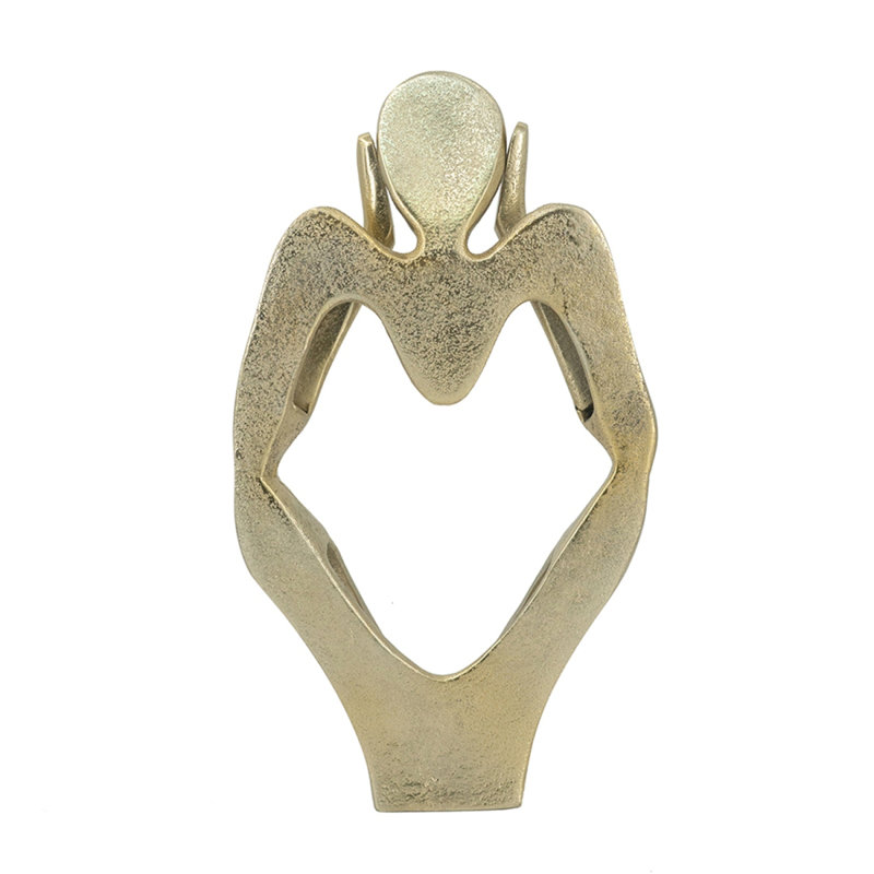6X4x11" Abstract Aluminum Human Figurine
