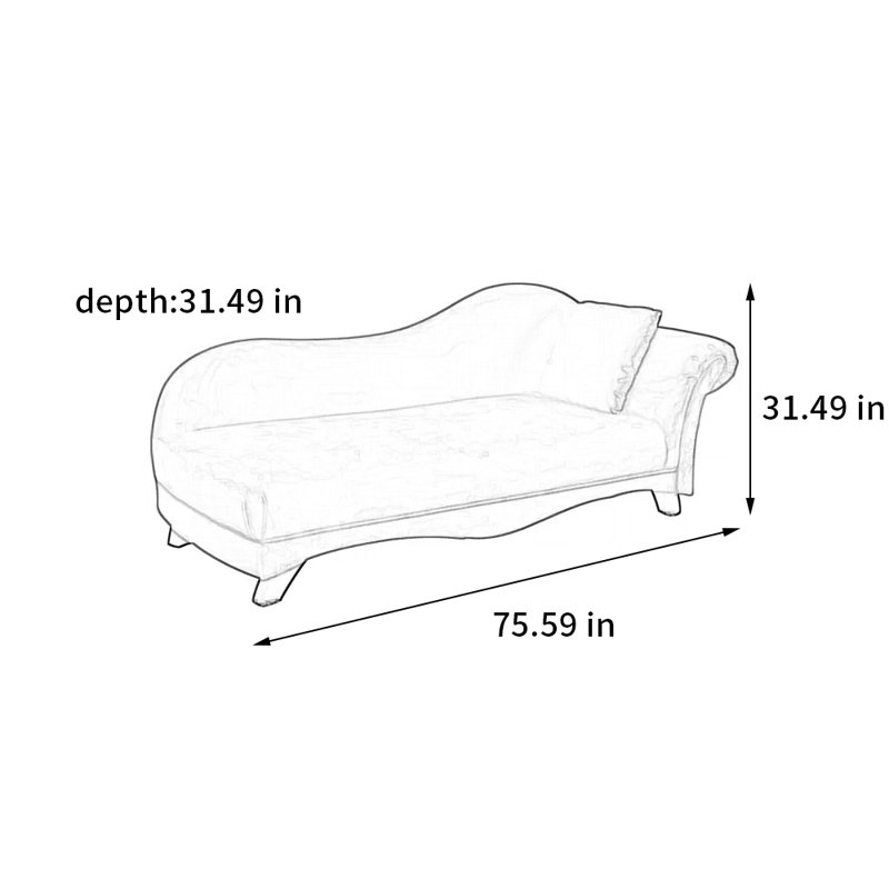 Chaise simple de style européen