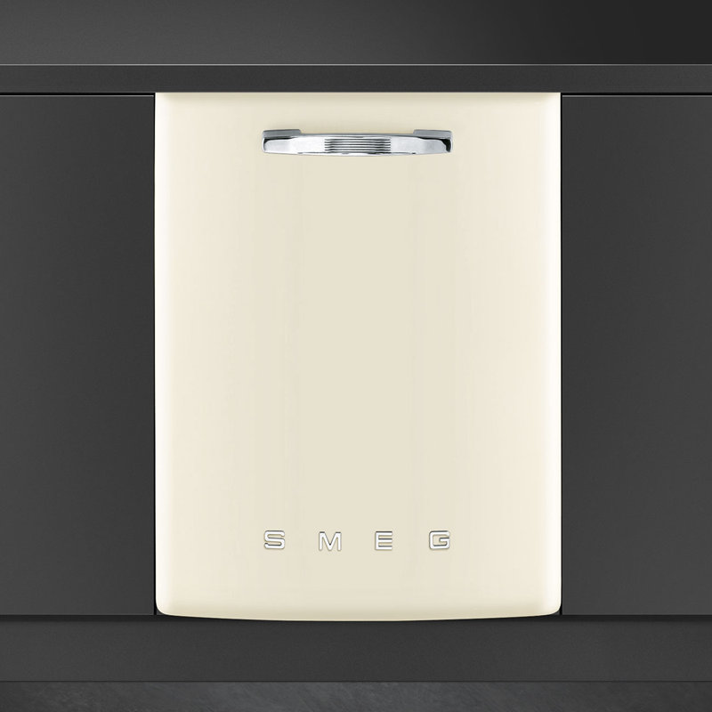 24" Smeg Retro Dishwasher, Cream