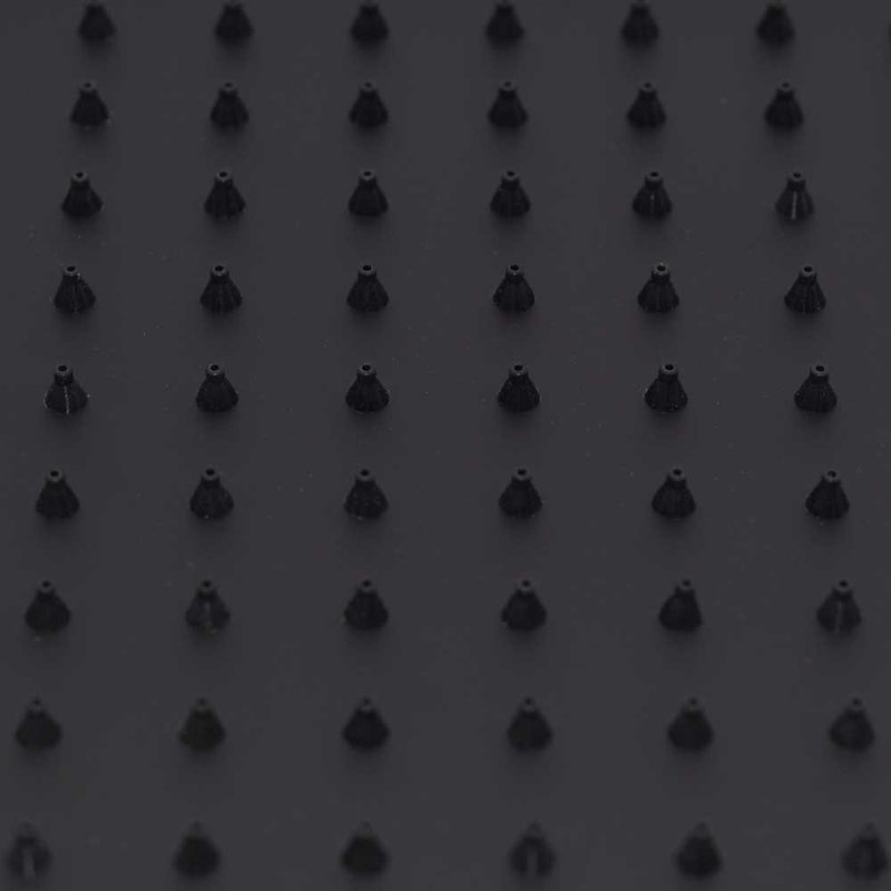8" Square Thin High Pressure Rainfall Shower Head, Matte Black