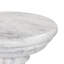 Esparquy End Table-Veined White Marble Solid