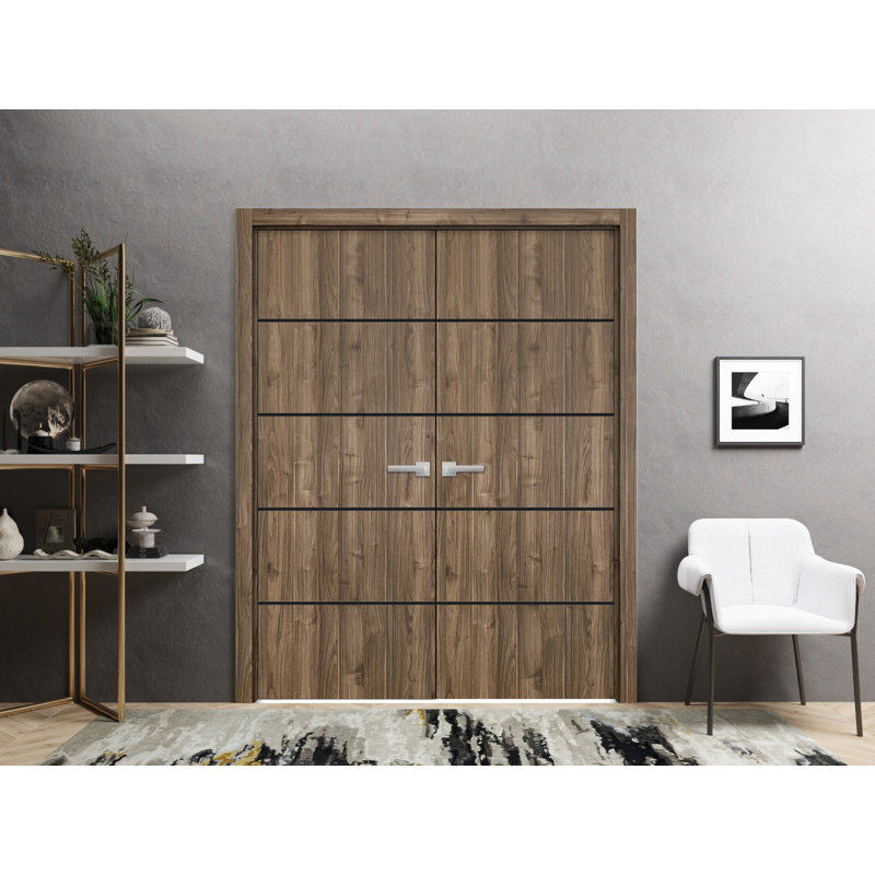Finition en bois massif manufacturé, Noyer, 42 po x 96 po