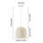 Amaleigh 1 - Light Natural Dome Pendant