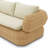99'' Wide L-Shaped Wicker Patio Sectional with Cushions