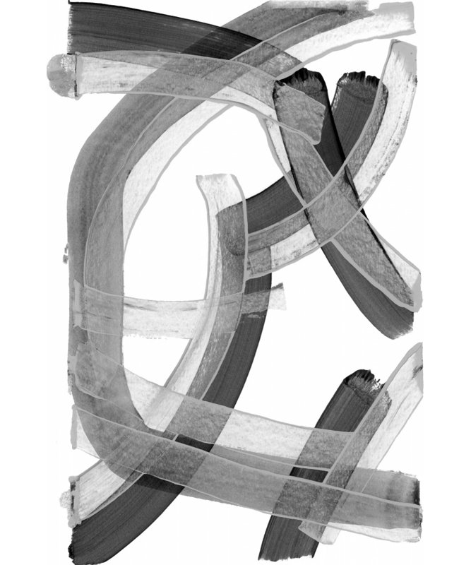Abstract Flowing Strokes by Cartissi — Abstract Wall Art, 12 × 18, Wrapped Canvas, Does Not Apply