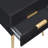 Gold Side Table With 2 Drawer-1640795251