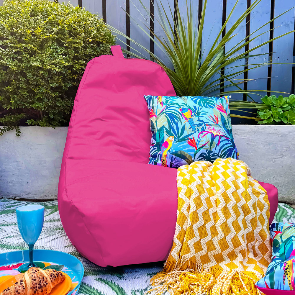 rucomfy Beanbags Large Indoor/Outdoor Bean Bag Chair, Home & Garden Recliner Seat, Durable & Water Resistant 97 x 82 x 80cm