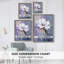 Impression encadrée FLORAL Series CDxxix - bois massif-229340048
