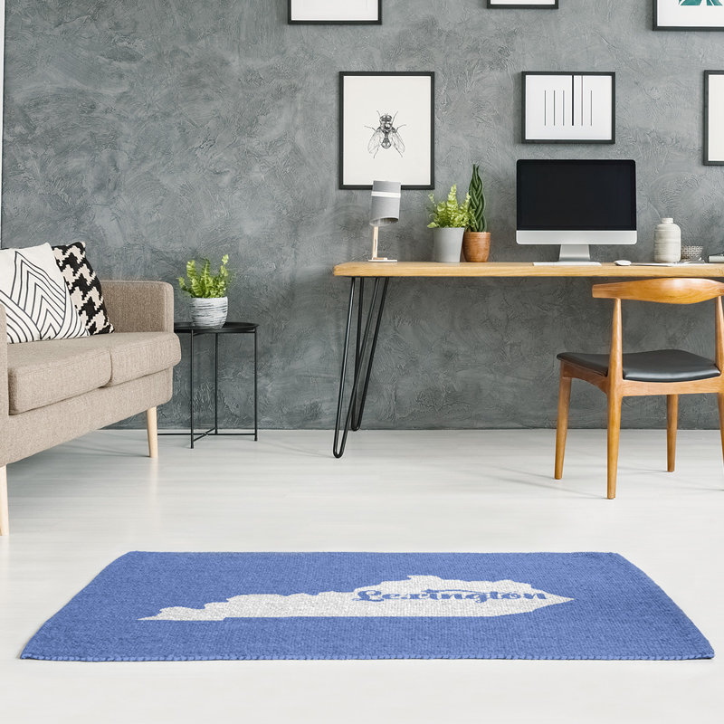 Tapis bleu lexington kentucky, Rectangle 5 pi x 7 pi, Oui