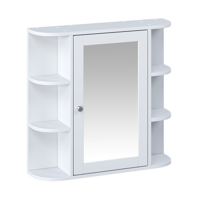 Armoires à pharmacie peu encombrantes, bois aggloméré, style moderne pour la salle de bain, White