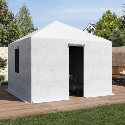 Modern Shades Universal  Winter Cover For Tall Hard Top Patio Gazebo,Heavy Duty Protective Enclosure For Outdoor Storage