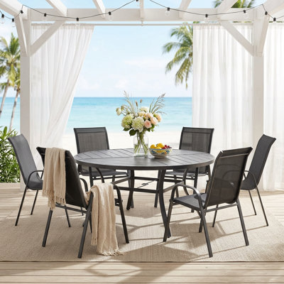 Edison With Stackable Textilene Chairs