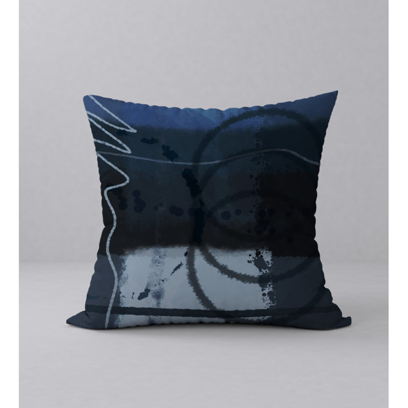 Reversible Throw Pillow, 18" H x 18" W