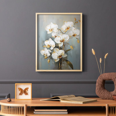 Série FLORAL CXC III - Impression encadrée de qualité supérieure - Prêt à être accroché - Aucun clou requis