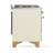 Majestic III Series 48 Inch Dual Fuel Range with 5 Sealed Burners, Griddle, Frenchtop in Antique White (Natural Gas, Brass Trim)-124828698-124828708-124828711