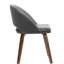 Chaise avec accoudoirs en velours Dahmari-2113951404