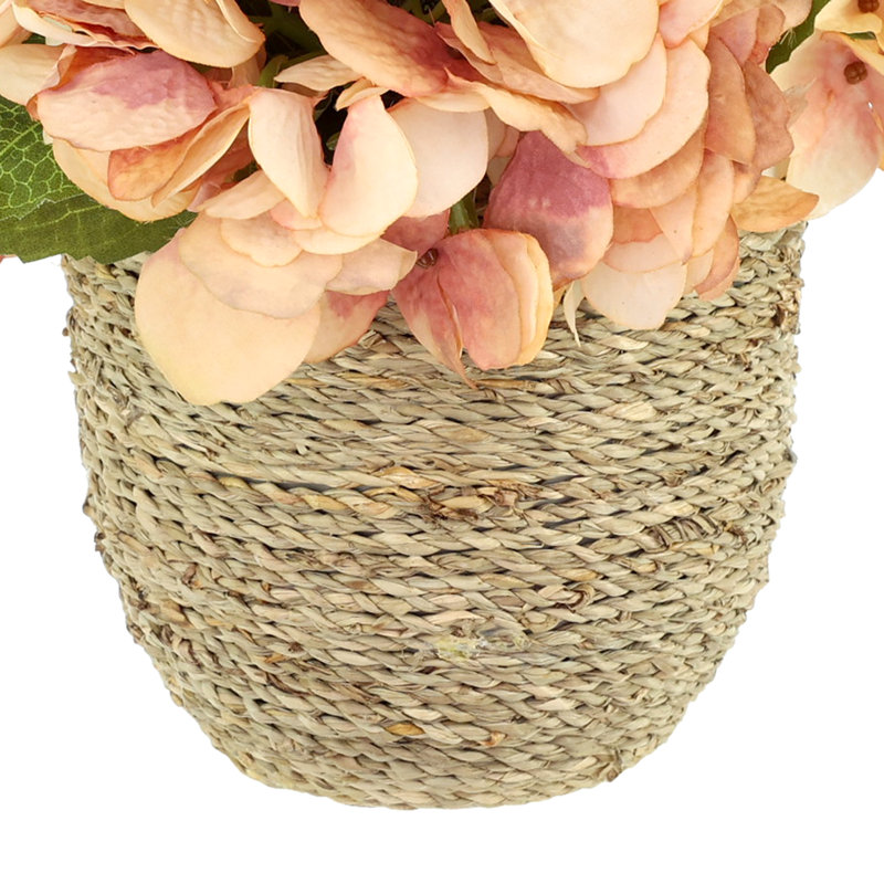 Fall Hydrangea Floral Arrangement, Pink/Peach