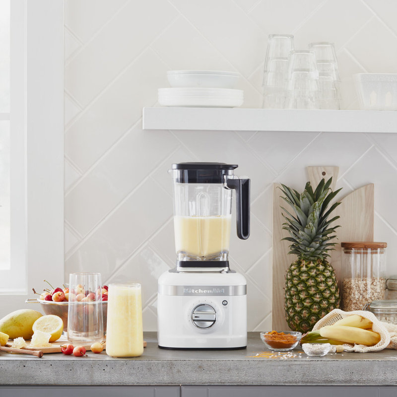 K400 Variable Speed Blender with Tamper, White, White