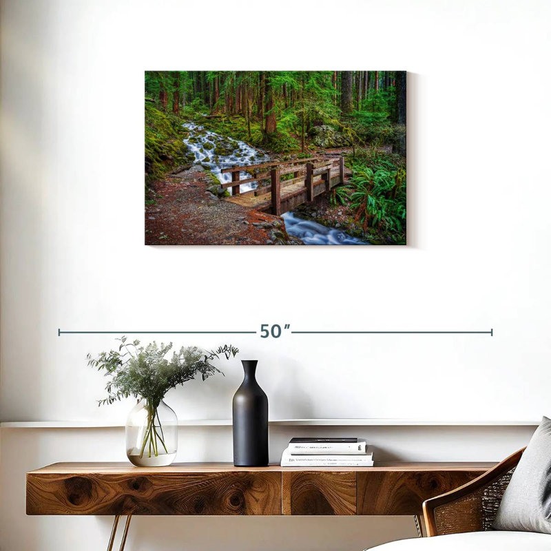 Alvord Old Olympic Forest Bridge, 20" H x 30" W