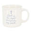 Ensemble de grandes tasses en grès blanc de 4 pièces