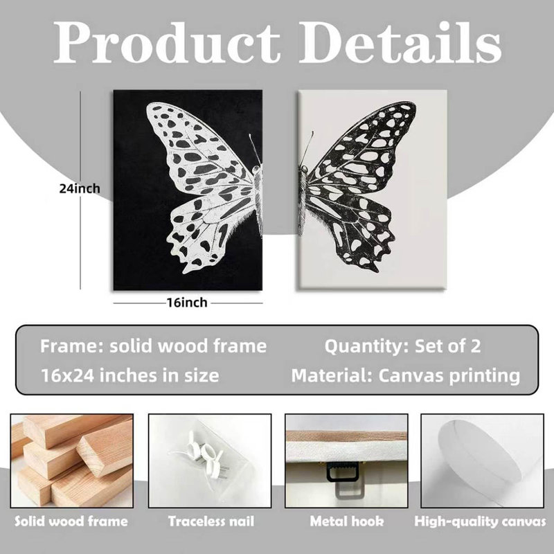 2 Piece Wrapped Canvas Print