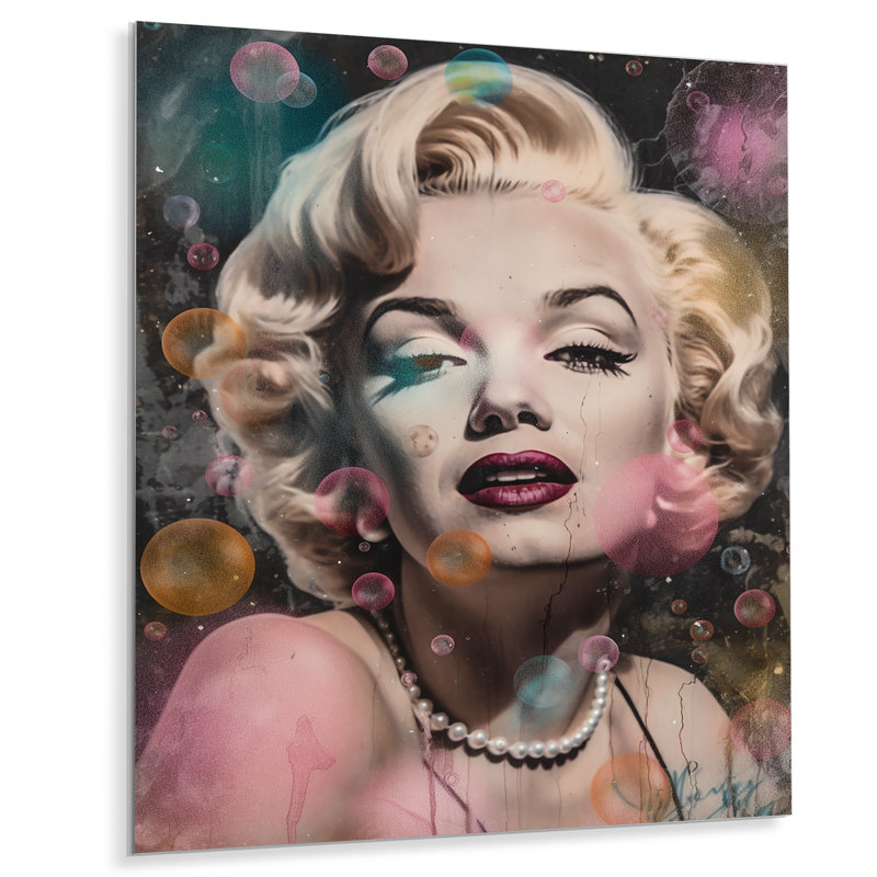 Décoration murale rétro Marilyn Manroe - célébrité, H 32 po x l 16 po x P 1 po