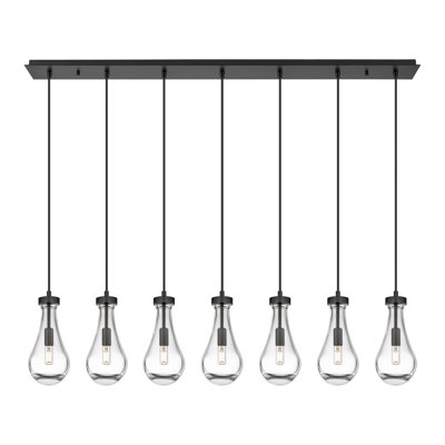 Luminaire suspendu pour îlot de cuisine 7 lumières Replogle