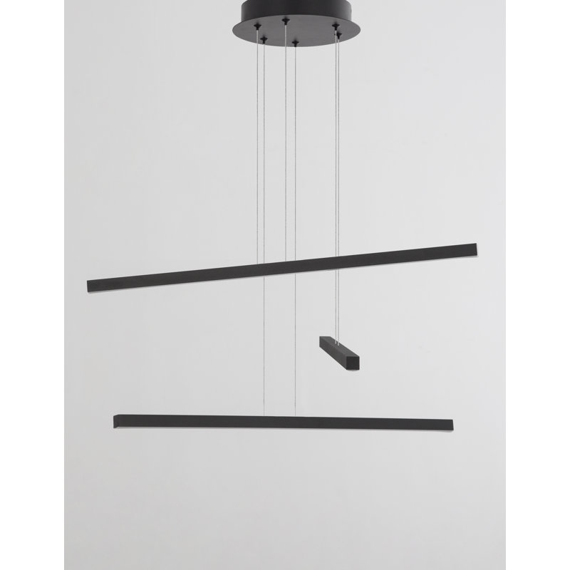 3 - Light Black LED Cluster Pendant